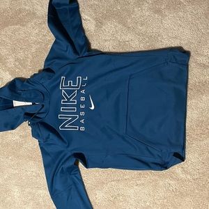 Large men’s blue Nike baseball hoodie